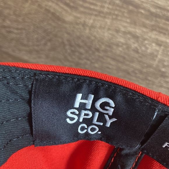 Mens Red Adjustable Already Design Co Hat w/ Fort Worth’s HG Supply Co Logo - Picture 10 of 11